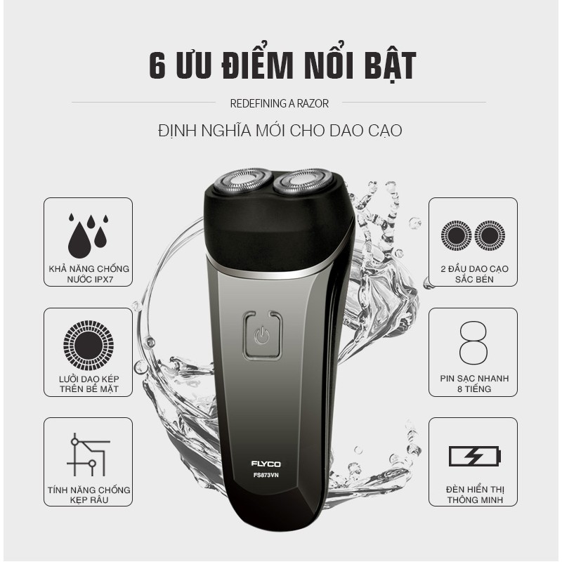 Máy cạo râu Flyco FS 873VN