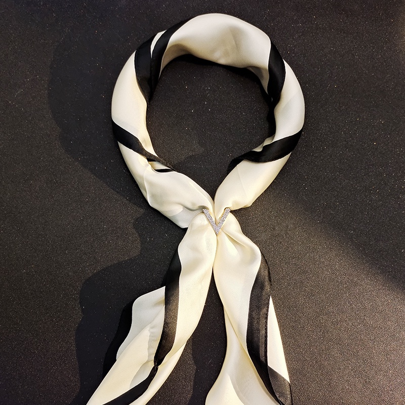 Trâm cài khăn choàng lụa JIUDUOLAN hình chữ V độc đáo đơn giản thanh lịch đa năng