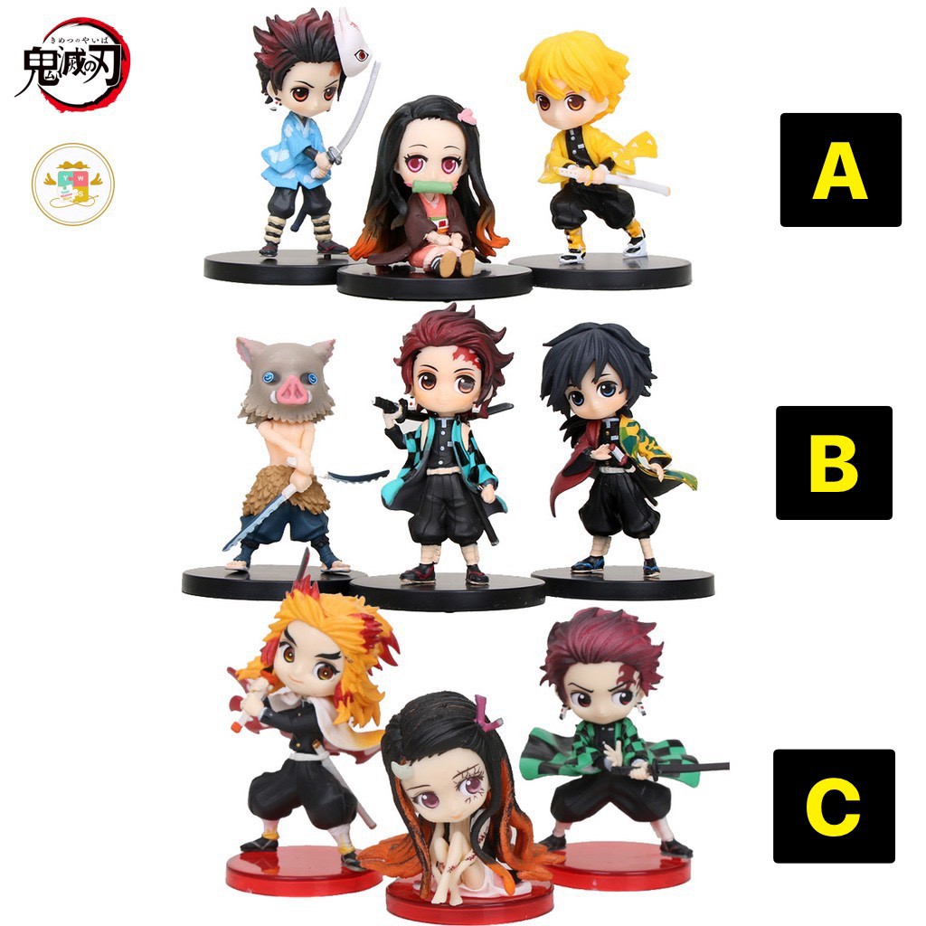 QPosket Kimetsu no yaiba hình quỷ lưỡi dao Tanjiro Mô hình Quà tặng