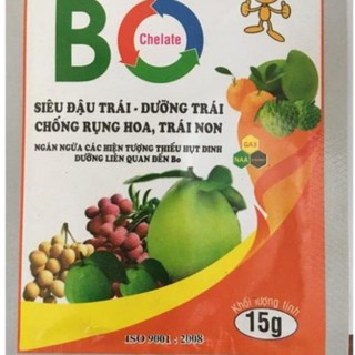 1 gói Phân bón lá Siêu Bo- chống rụng hoa, trái non