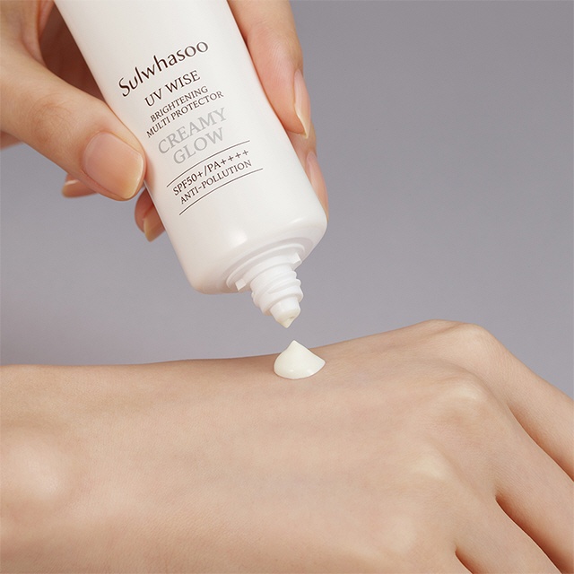 Kem Chống Nắng Trắng Da Sulwhasoo Creamy Glow Spf50+/pa ++++ 10ml Cấp Ẩm, Căng Bóng Da