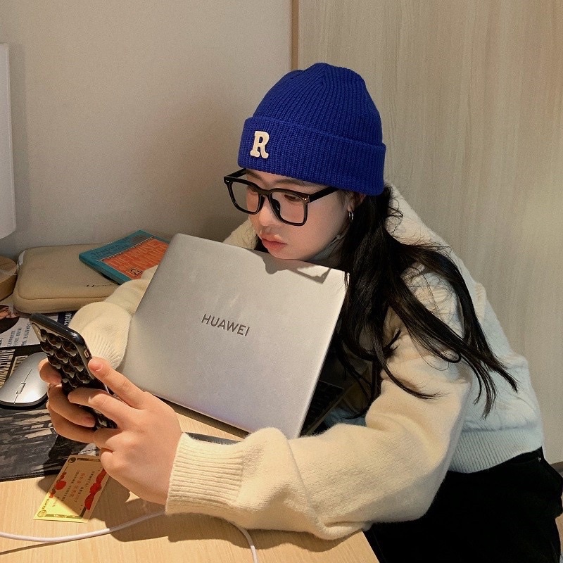 16 Màu Mũ Len Thêu Họa Tiết Chữ Thời Trang Thu đông Sành điệu Dành Cho Nữ