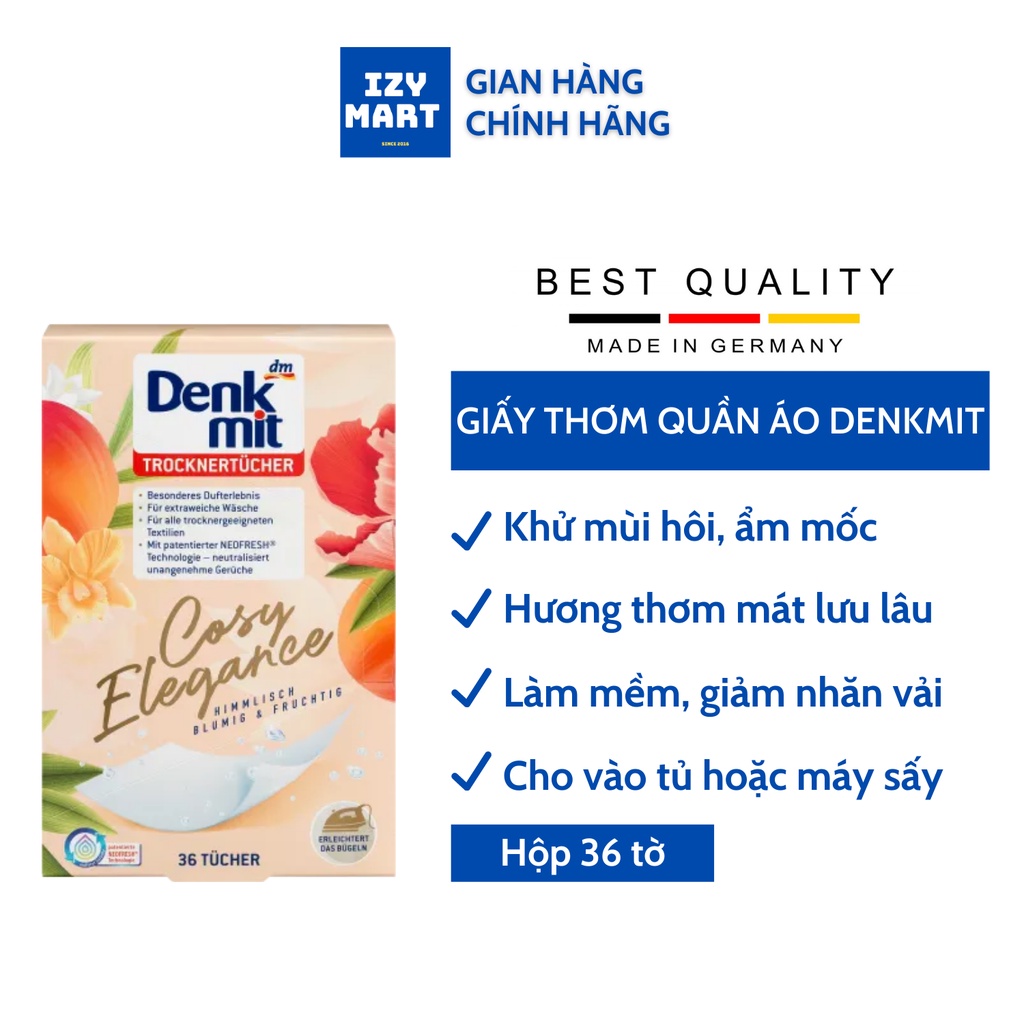 Giấy thơm quần áo Denkmit