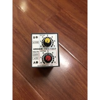 Timer đôi ORDER - Twin timer Order - Timer đôi đảo chiều động cơ máy wax quần jeans