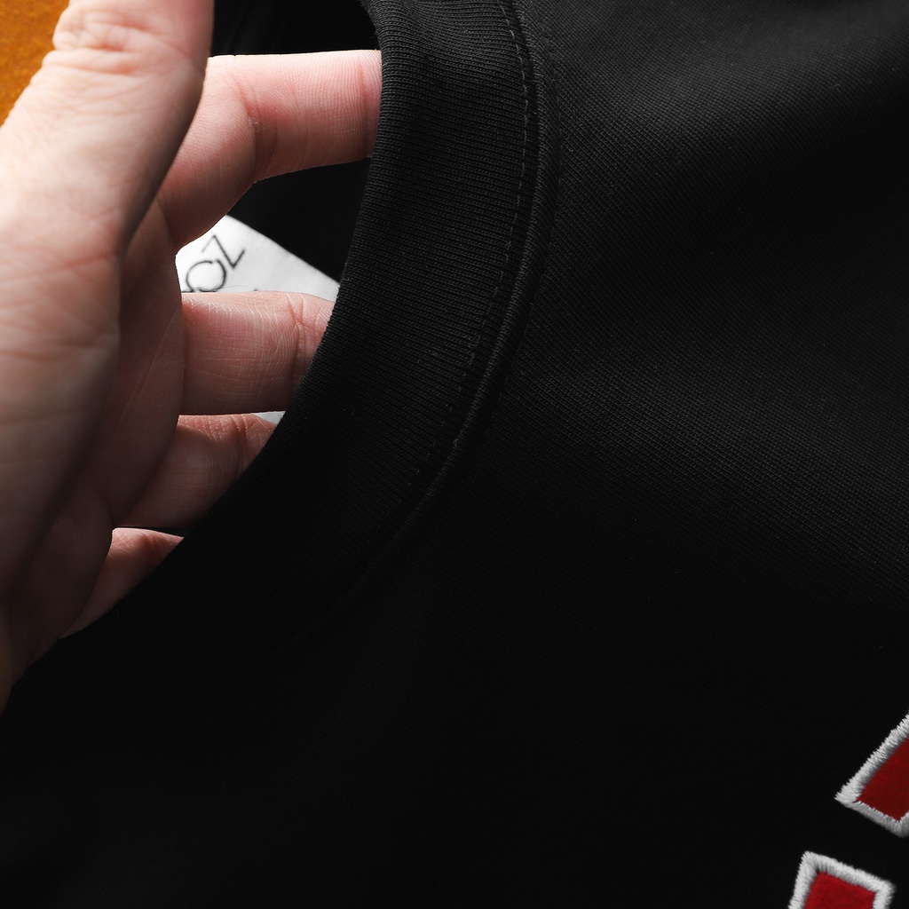 Áo thun nam HEBOZ YF 2 màu, form slimfit chất cotton 2 chiều cao cấp có thêu chữ mặt trước - 00001106