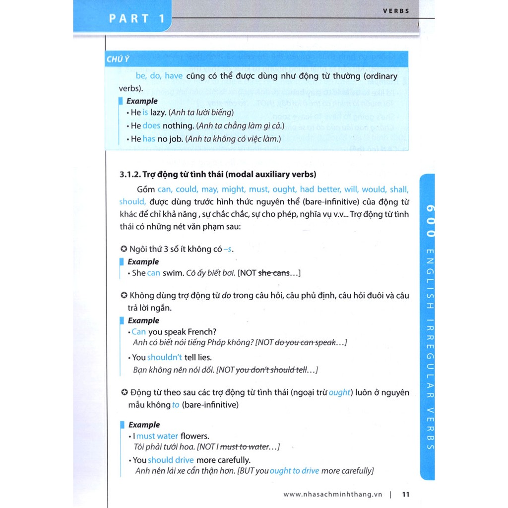 Sách - The Langmaster - 600 Động Từ Bất Quy Tắc Và Cách Dùng Các Thì Trong Tiếng Anh - MT