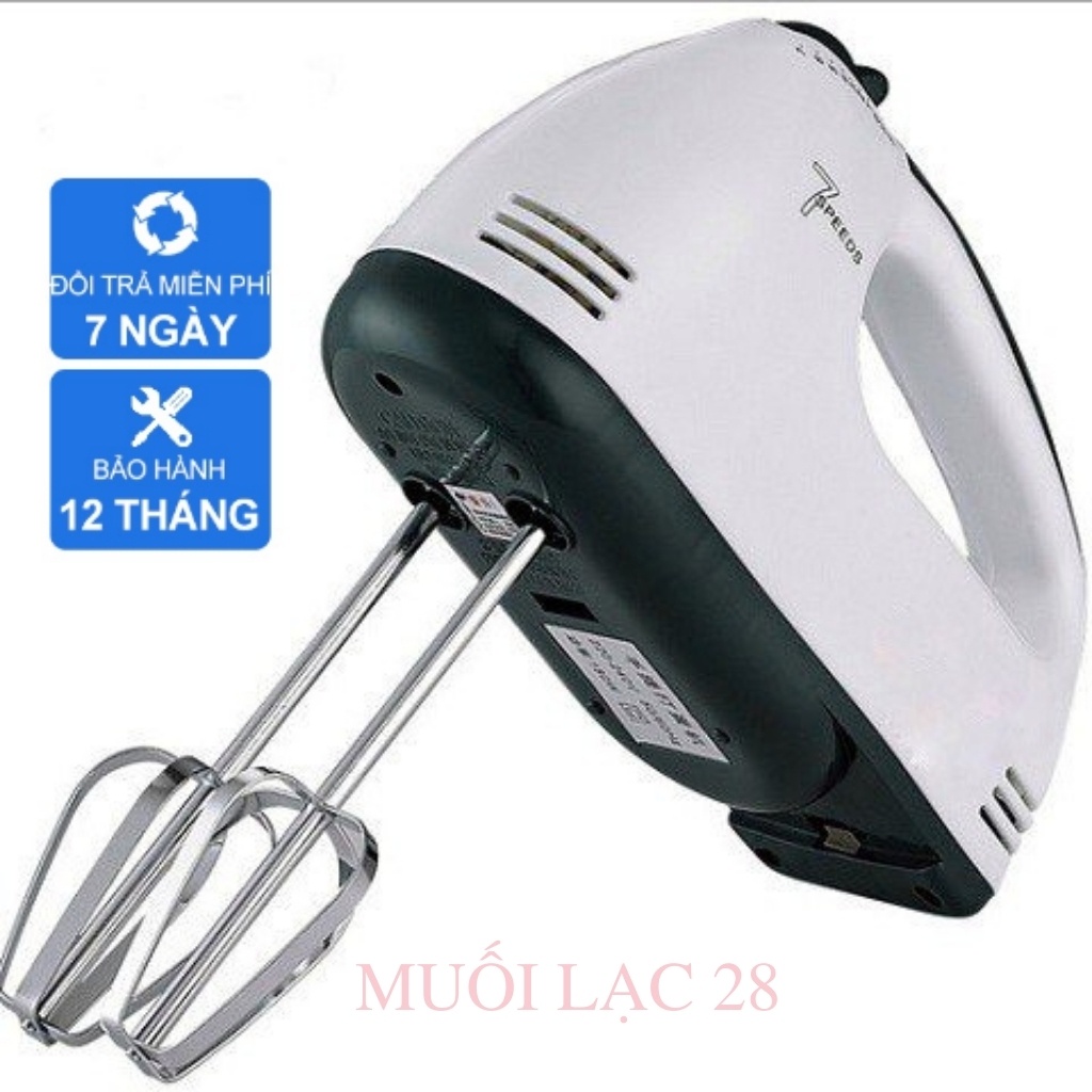 Máy Đánh Trứng Cầm Tay 7 Tốc Độ Cực Mạnh Công Suất 180W Tiện Dụng