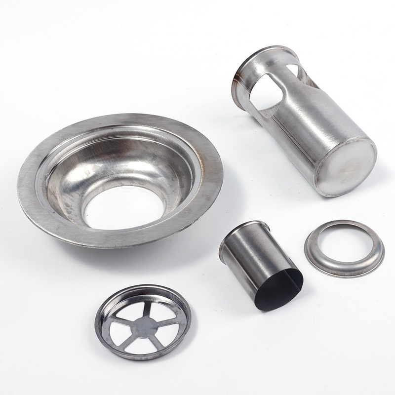 Lưới Lọc Rác Bồn Rửa Chén / Cống Thoát Nước Nhà Tắm Hình Tròn Bằng Thép Không Gỉ Chống Nghẹt