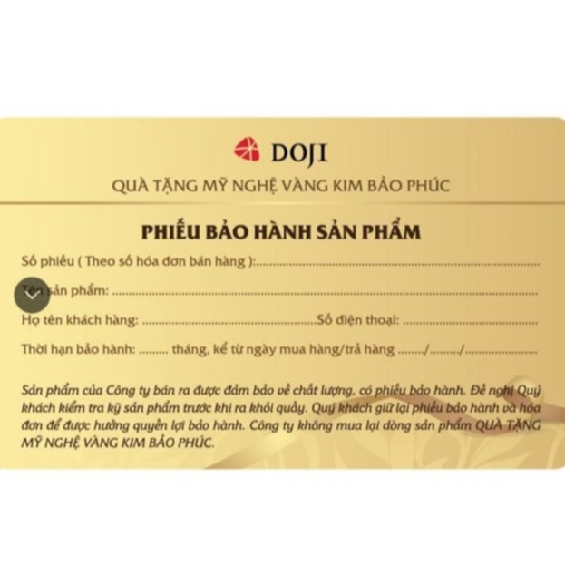 Quà tặng phong thủy mạ vàng Kim Khuyển Tài Lộc DOJI DE1217FJX-001 mang lại giàu có, thịnh vượng, bảo toàn của cải