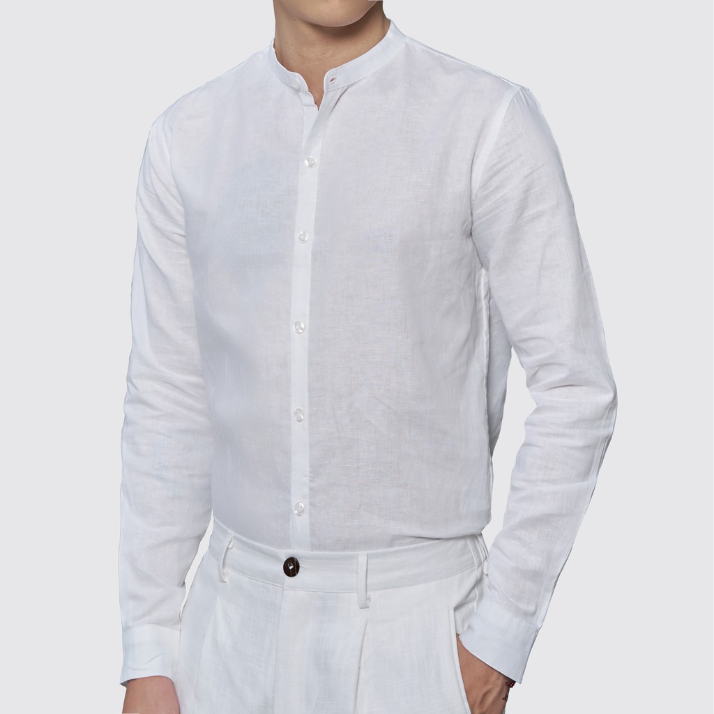 Áo Sơ Mi Linen Cổ Tàu ROUGH | BigBuy360 - bigbuy360.vn