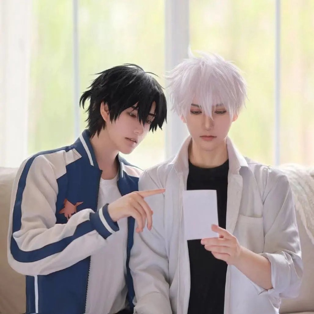 Bộ Tóc Giả Ngắn cosplay anime Chống Tĩnh Điện Màu Sắc Phổ Biến Phong Cách Harajuku Âu Mỹ Cho Nam