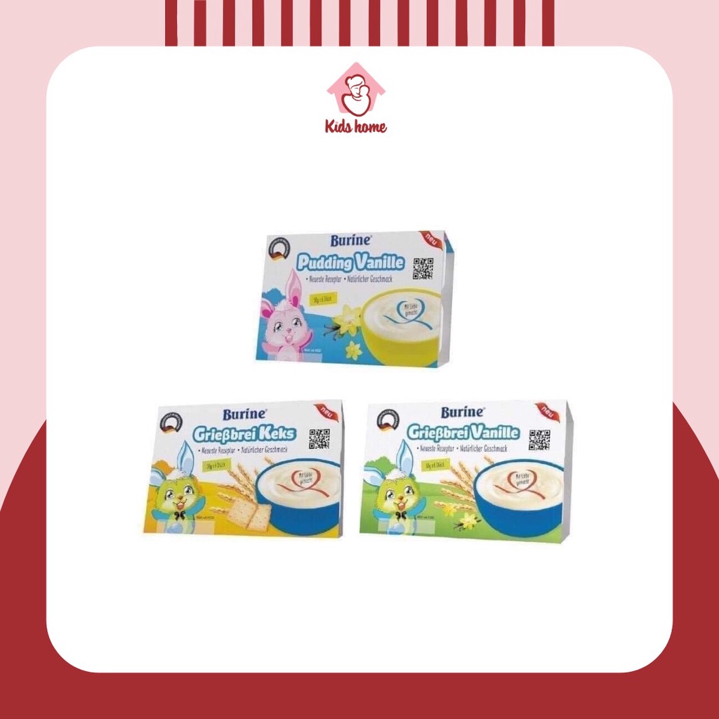 Cháo sữa Burine đủ vị date mới nhất 2022 ( Lốc/Vỉ 6 hủ )