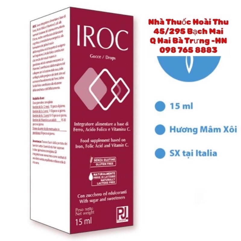 IROC bổ sung Sắt,acid folic, Vitamin C cho cơ thể