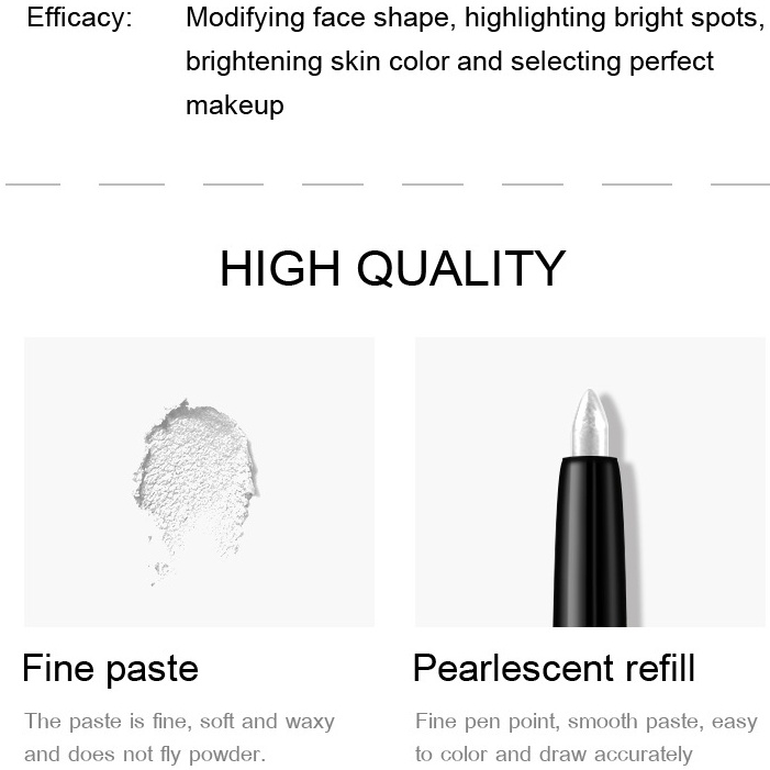 [Hàng mới về] Bút kẻ mắt Kiss Beauty ánh nhũ đầu xoay tự động chống thấm nước | BigBuy360 - bigbuy360.vn