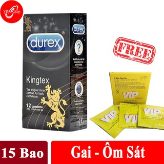 BAO CAO SU SIZE NHỎ ÔM SÁT DUREX KINGTEX – HỘP 12C tặng hộp BCS 3C
