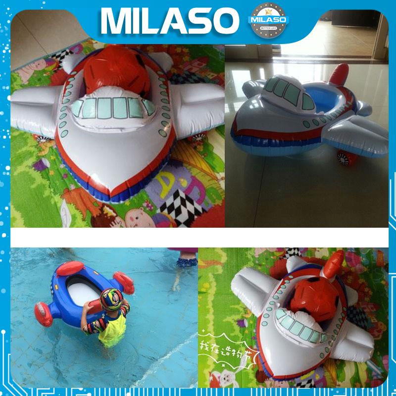 [Tặng bơm] Phao bơi cho bé MILASO xỏ chân chống lật an toàn trẻ em hình xe hơi, máy bay, xe công trình SS-001100