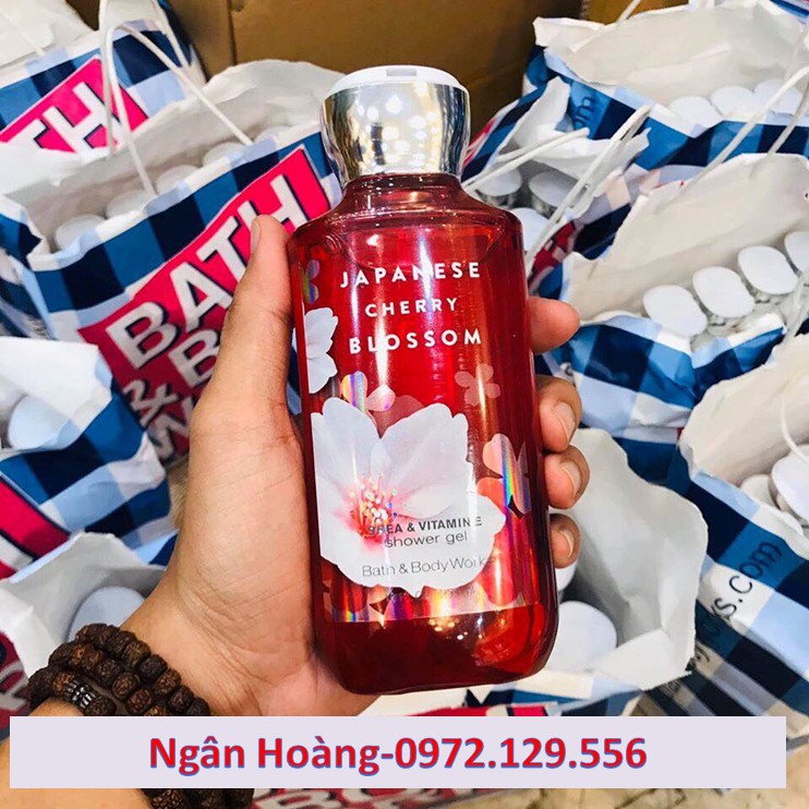 - BBW - Bath & Body Works Japanese Cherry Blossom -Sữa tắm dạng gel mùi hoa anh đào