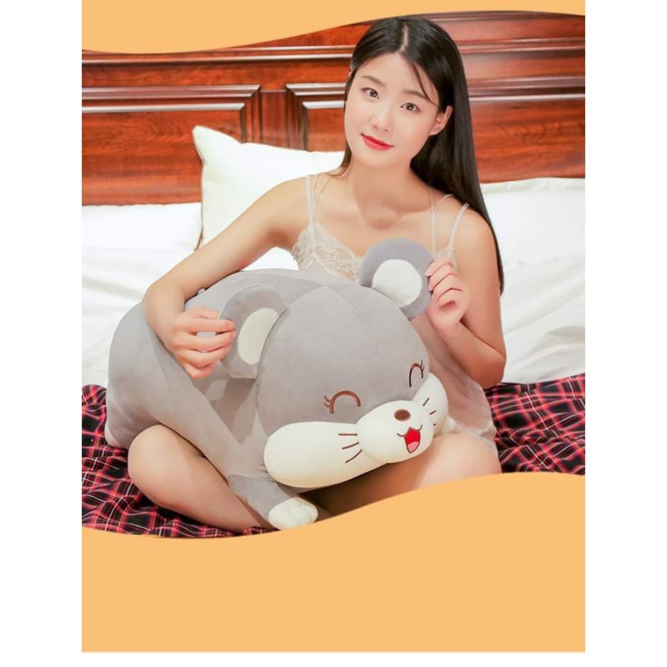 Gấu Bông Chuột mềm Mịn Dáng nằm Gấu Bông Ôm