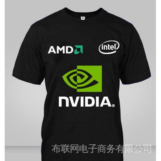 AMD INTEL NVIDIA Áo Thun Chất Liệu 100% Cotton Cao Cấp Thời Trang Dành Cho Nam