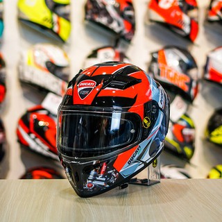 Mũ fullface 1 kính roc 01 đen bóng dán tem ducati v2
