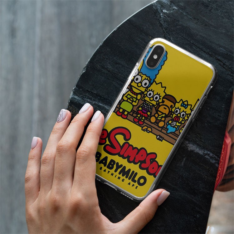 Ốp lưng Bape Simpson Tốt cho iphone 6/7/8/Plus/X/Xs/XsMax/Xr/11/Pro/12Mini/12 PROMAX BAPPOD00234