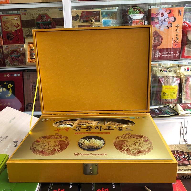 Đông Trùng Hạ Thảo Hộp Gỗ Vàng Hàn Quốc, Hộp 60 Gói *30ml | BigBuy360 - bigbuy360.vn