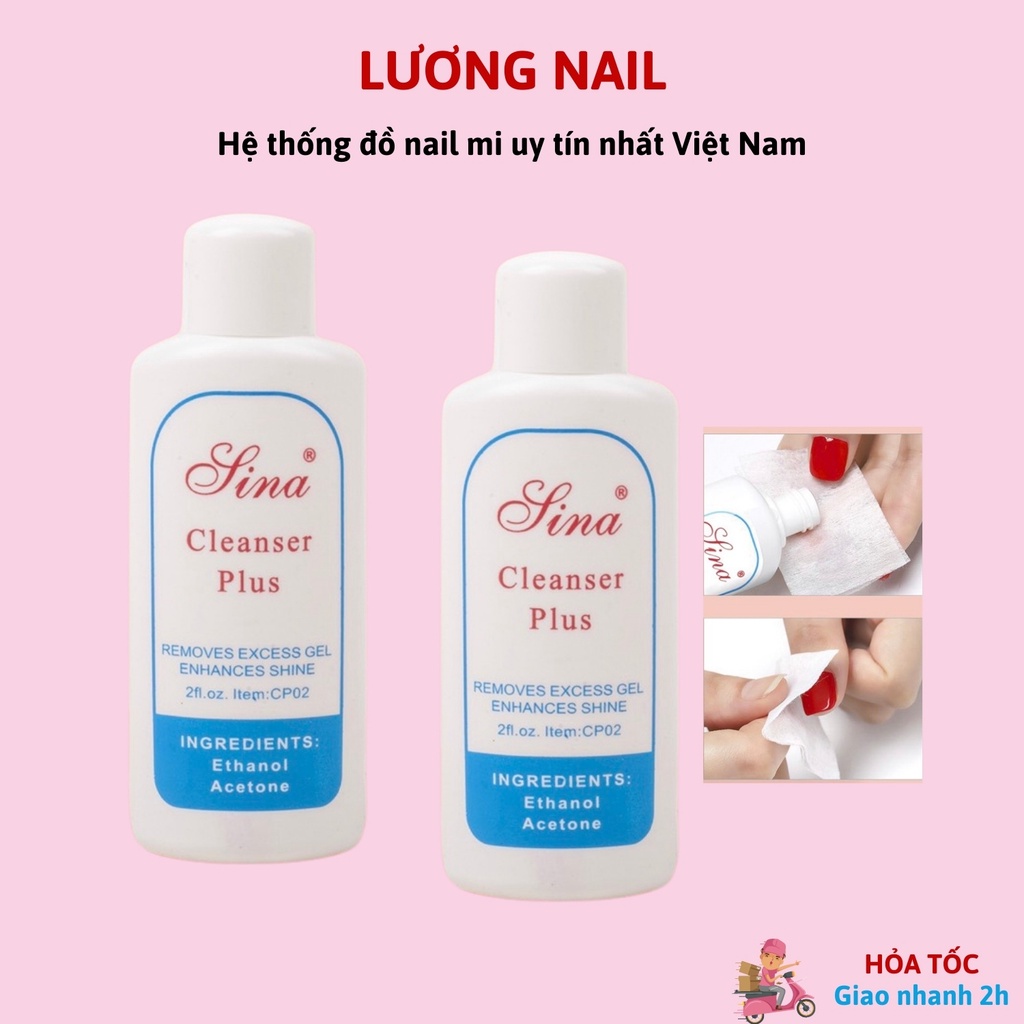 Nước lau gel sina lau móng nail