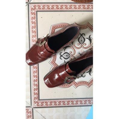 Giày Oxfort da bóng gót cao 5cm -h91 | BigBuy360 - bigbuy360.vn
