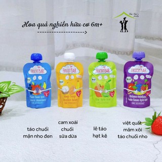 [Frucht Bar] Hoa quả nghiền hữu cơ cho bé 6m+