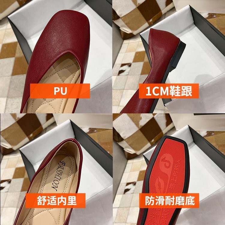 Giày Búp Bê Mũi Vuông Xinh Xắn Dành Cho Nữ 35-43 Extra 41 42 | BigBuy360 - bigbuy360.vn