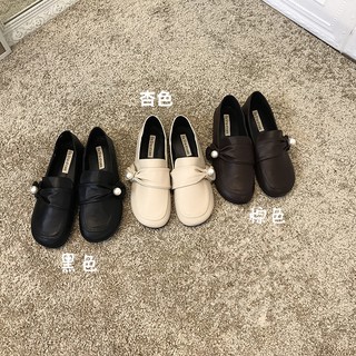 Giày ulzzang thắt nơ đính hạt ba màu