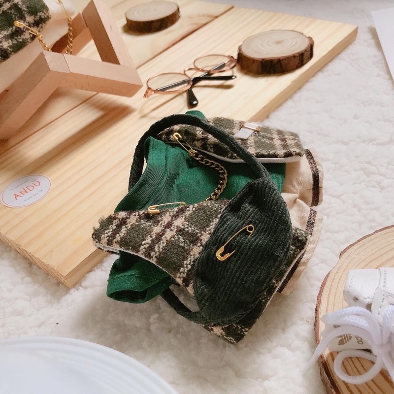 Set Green ANDU - outfit doll 15-20cm quần áo cho búp bê Hàn Quốc