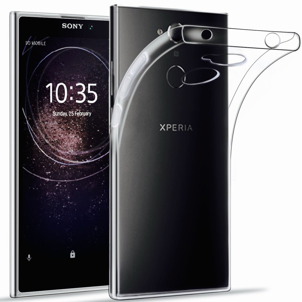 Ốp điện thoại TPU Silicon mềm trong suốt chống sốc cho Sony Xperia XA2