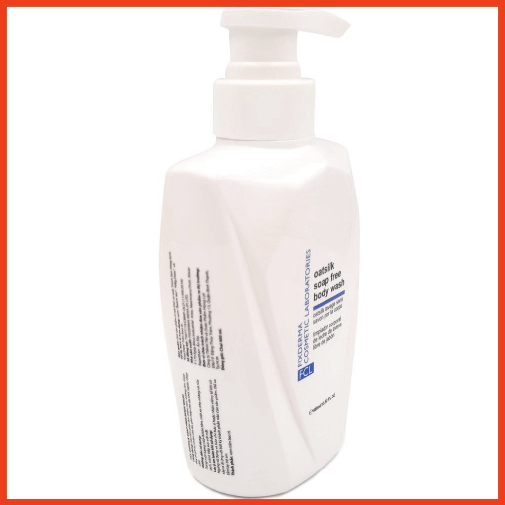 [CHÍNH HÃNG] Fixderma Sữa Tắm Giúp Làm Mềm Dưỡng Ẩm FCL Oatsilk Soap Free Body Wash 400ml