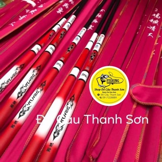 Cần câu tay 6h red shark dài 3m6 3m9 4m5 5m4 6m3