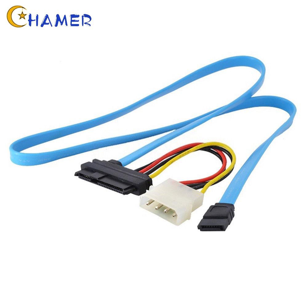 New 7 Pin Serial ATA Female LP4 Male 29 Pin SAS Female Blue SCSI SFF-8482 to SATA HDD Hard Disk for Work Station Cable