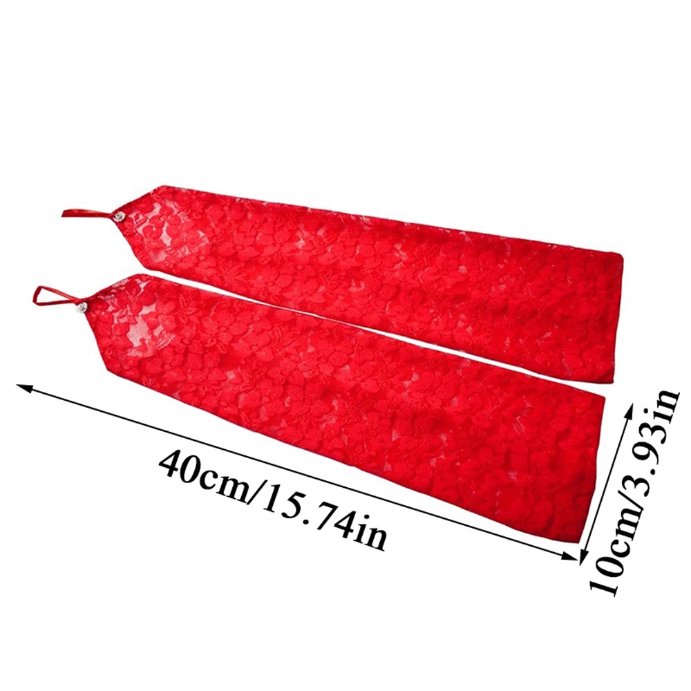 Găng tay ống dài ren hoa thời trang thanh lịch dành cho bạn nữ