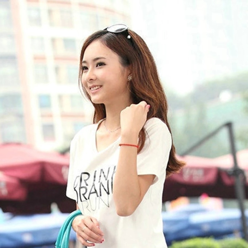 Set 10 Vòng Tay Dây Bện Màu Đỏ / Đen May Mắn Dành Cho Cặp Đôi