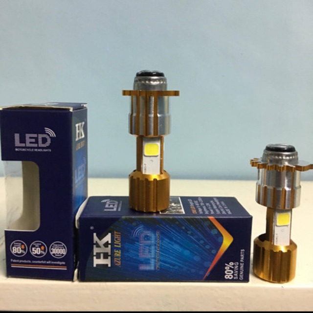 Pha LED 3 tim chân m5 cho xe đời cũ:wave,dream...