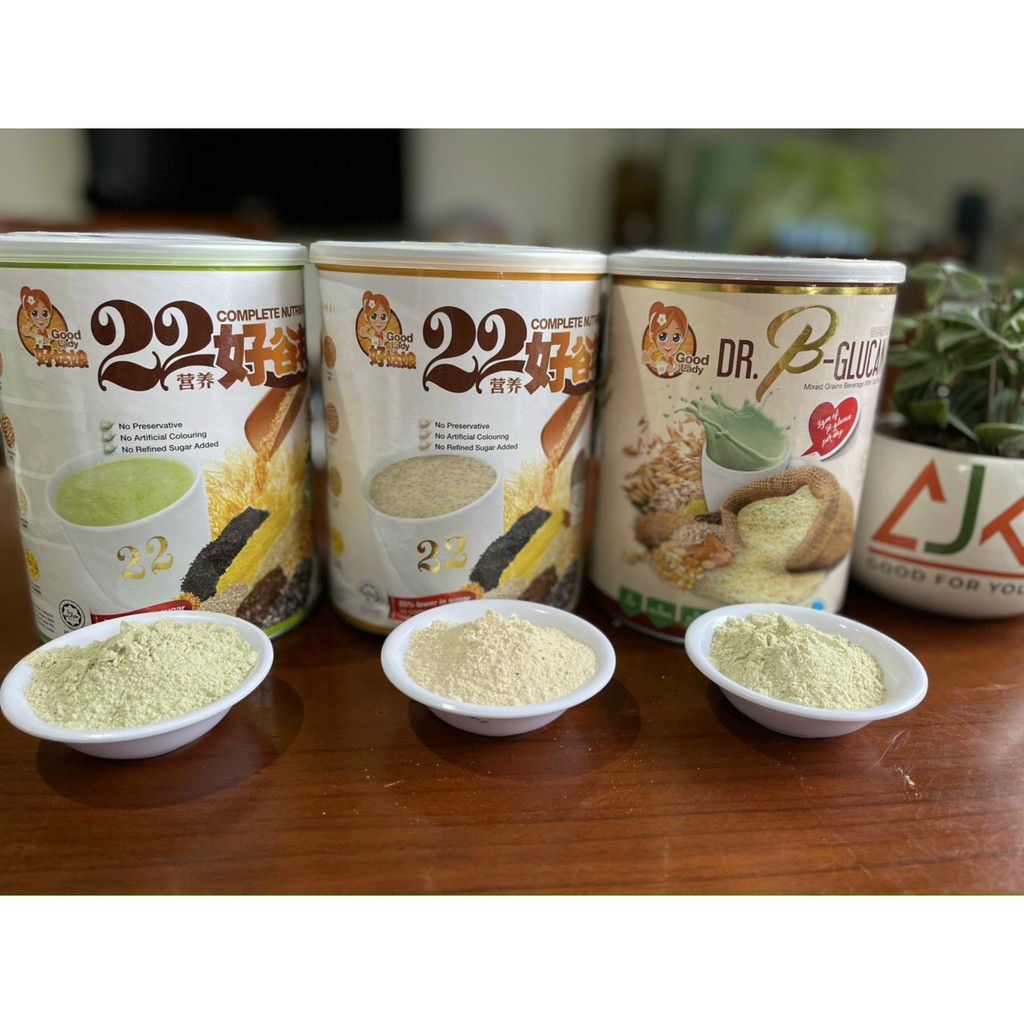 Bột ngũ cốc dinh dưỡng Singapore 22 loại hạt - Mầm lúa mì - 22 Nutrimix Complete Wheat Grass