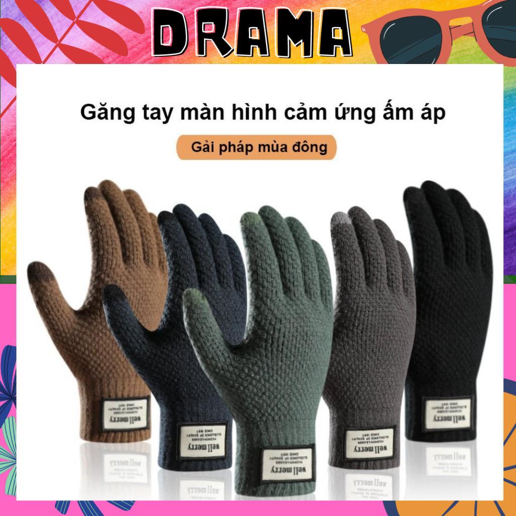 Găng Tay Len giữ ấm Cao Cấp Golovejoy Cảm ứng Dày dặn mềm nhẹ không bai gião PHỤ KIỆN DRAMA GT003