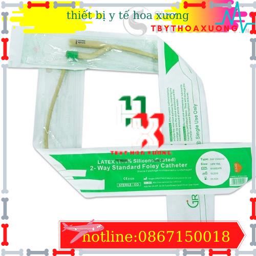 HỘP 10 DÂY THÔNG TIỂU 2 NHÁNH FOLEY CATHETER 24Fr