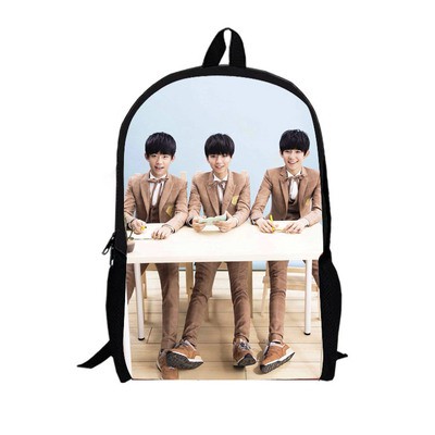 Balo thời trang nam nữ đi học in hình nhóm nhạc TFBOYS cực chất dành cho fan hâm mộ