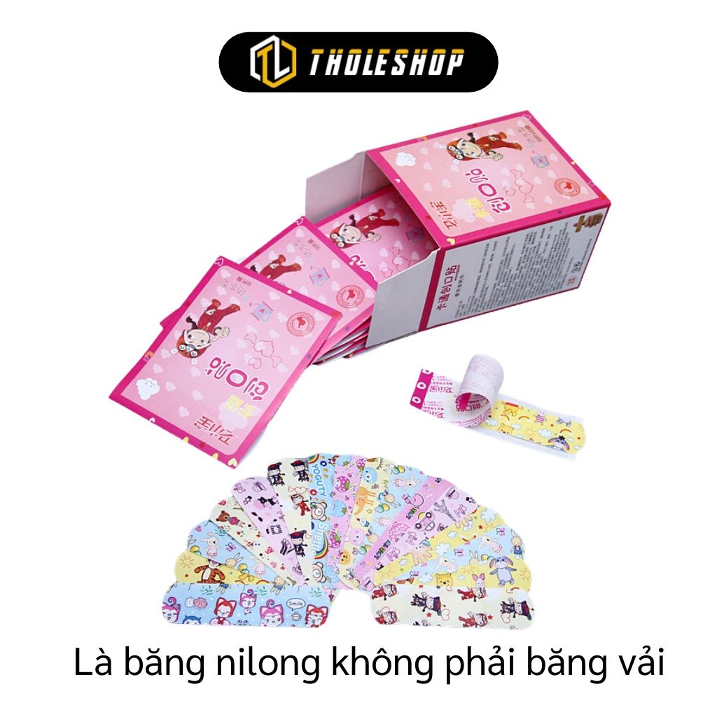Băng Cá Nhân - Combo 100 Miếng Băng Cá Nhân Hàn Quốc, Hoạt Hình Đáng Yêu 6507