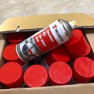 Sơn mạ kẽm chống rỉ chịu nhiệt Wurth Zinc Spray 400ml