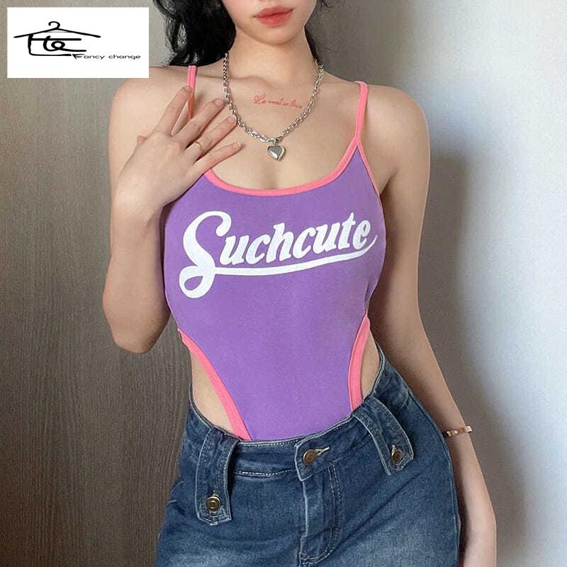 Áo Hai Dây Dáng Ôm In Họa Tiết Phong Cách Âu Mỹ Thời Trang Mùa Hè Quyến Rũ Cho Nữ