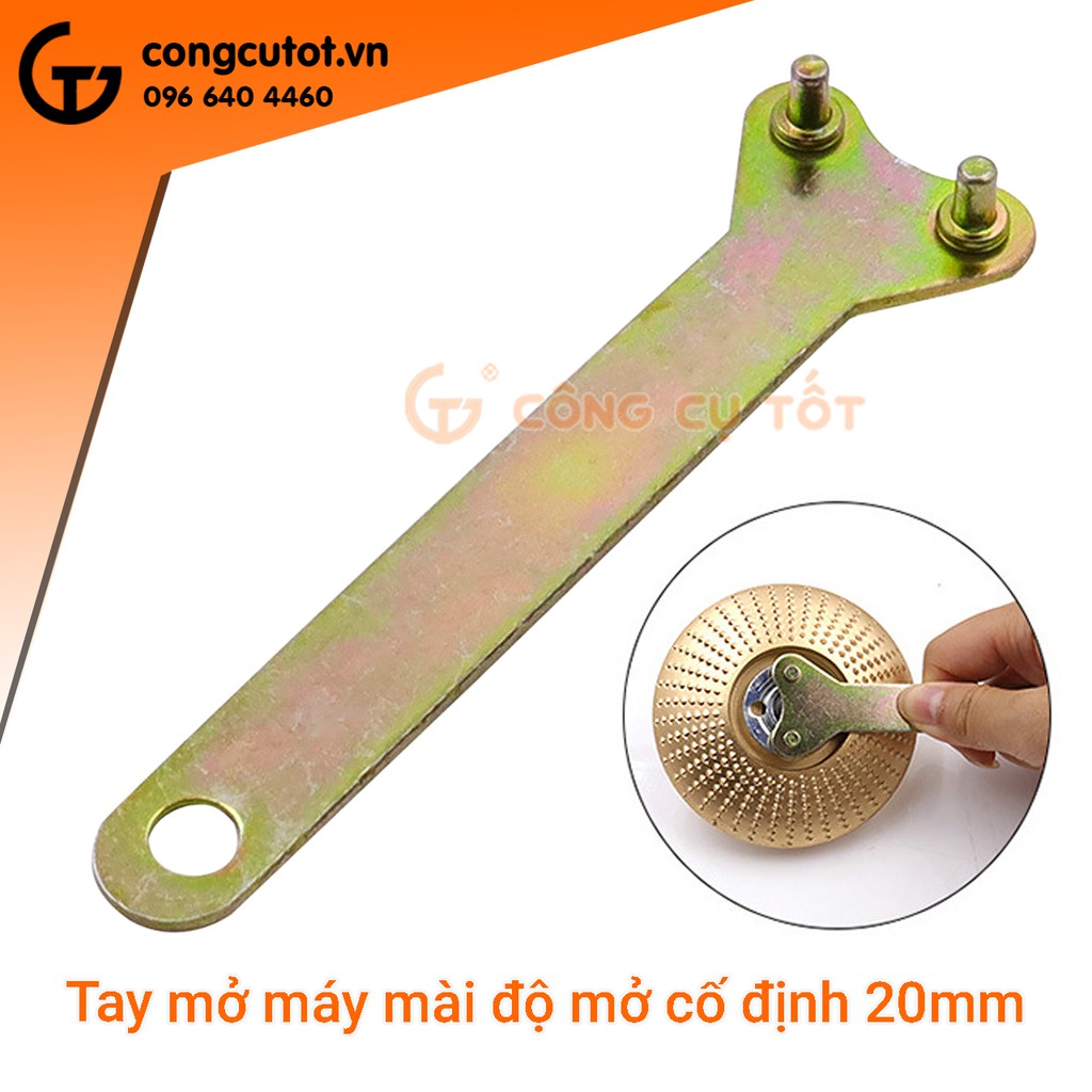 Tay mở máy mài độ mở cố định 20mm mạ kền