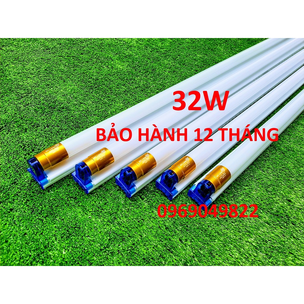 Bộ Đèn Led Tuýp 1m2 1,2m 32W Ánh Sáng Trắng, Siêu Sáng Cao Cấp