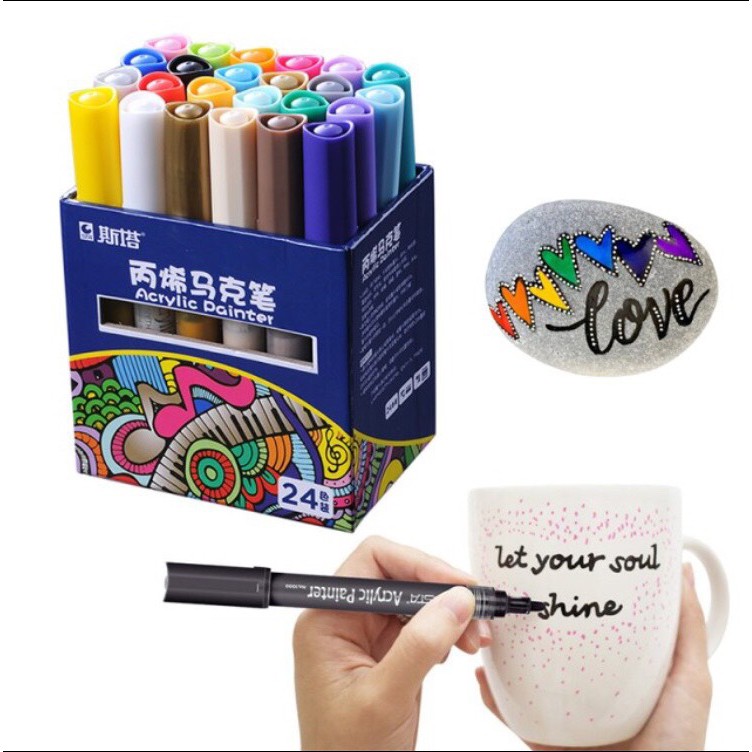 Bút Sơn Acrylic STA Painter Vẽ trên nhiều chất liệu - Bán Lẻ Màu