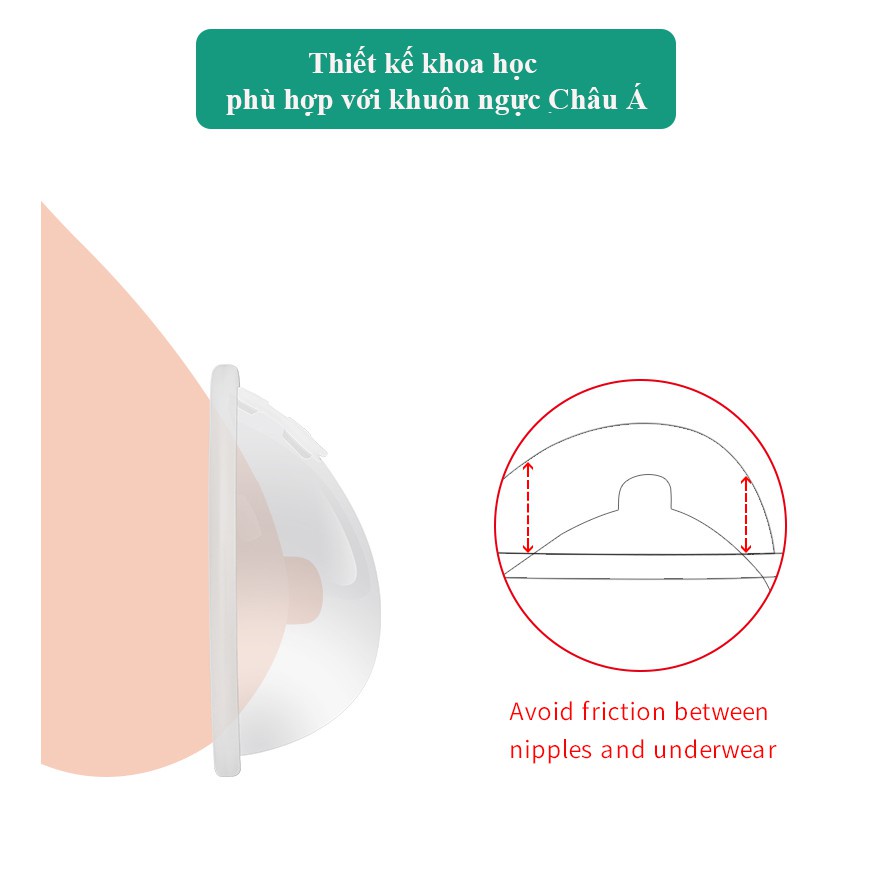 Phễu hứng sữa Cmbear chính hãng giúp ích cho bà mẹ cho con bé